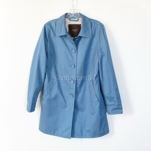 Coach Light Blue Walking Raincoat